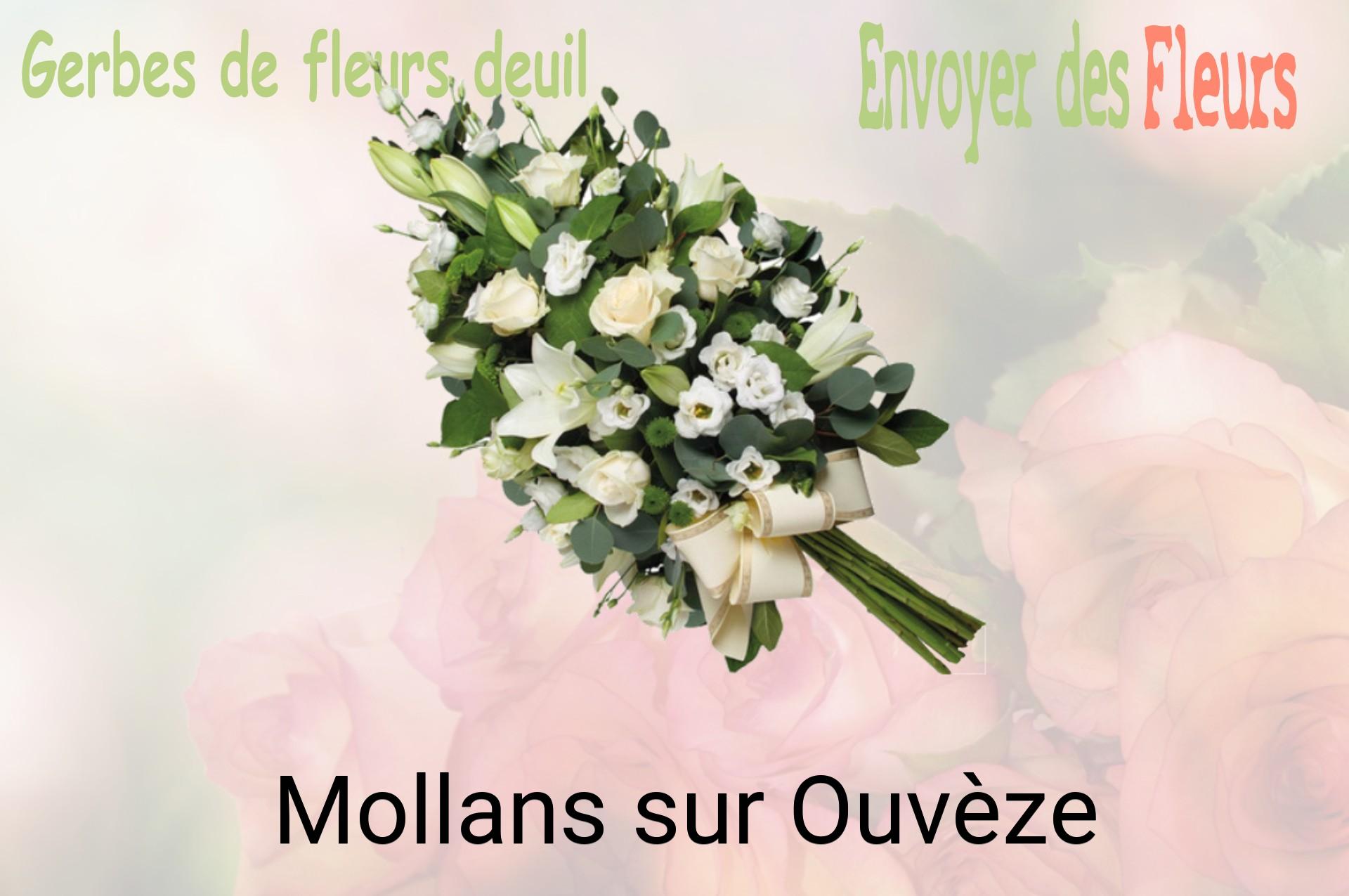 Gerbe de fleurs de deuil livrée à Mollans-sur-Ouvèze